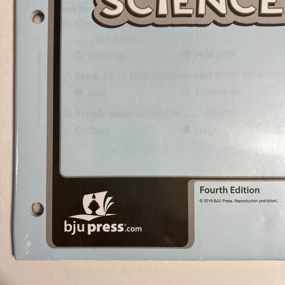 BJU Press Bob Jones Homeschool Curriculum Science 1 Assessments Key - Picture 4 of 7